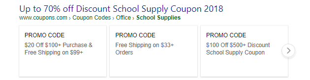 Bing coupons