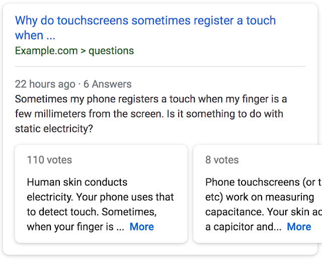 Google's Q&A Rich Results